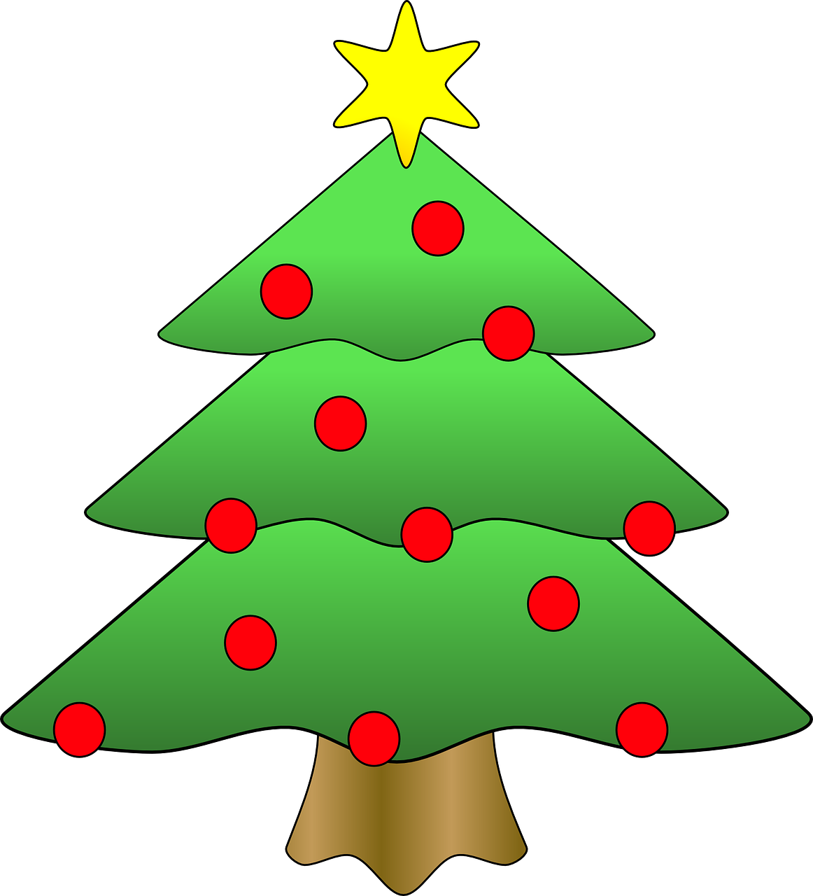 Christmas Tree Clip Art (1162x1280)