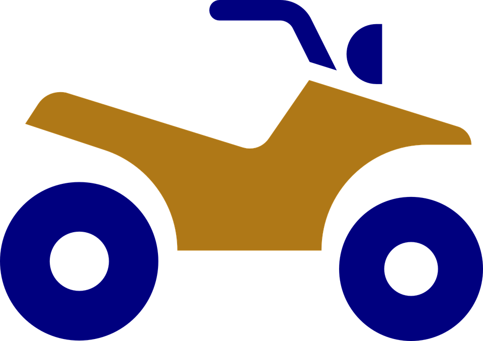 Atv Clipart Black And White - All-terrain Vehicle (1280x902)