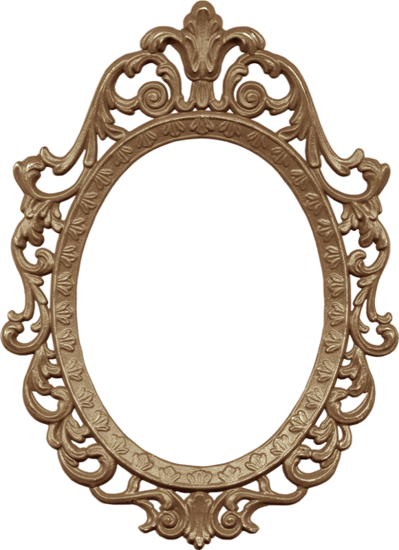 Cadre Baroque - Espelho Branca De Neve Png (580x800)