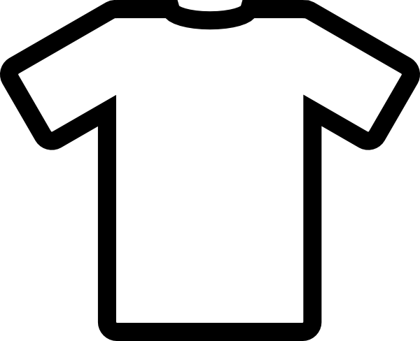 Black T Shirt Clip Art At Clker Com Vector Clip Art - Baseball Shirt Clip Art (600x488)