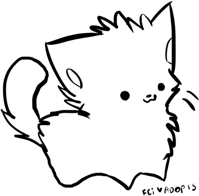 Feline Clipart Chibi - Warrior Cat Chibi Base (900x900)