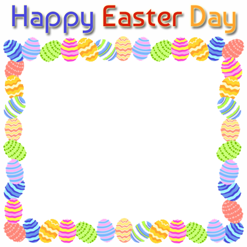 Banner Black And White Download Create Happy Easter - Banner Black And White Download Create Happy Easter (500x500)