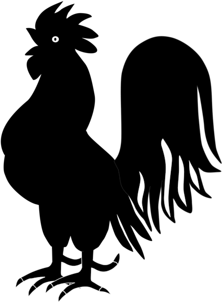 Rooster Chicken Landfowl Silhouette Drawing Free Commercial - Rooster Chicken Landfowl Silhouette Drawing Free Commercial (530x750)