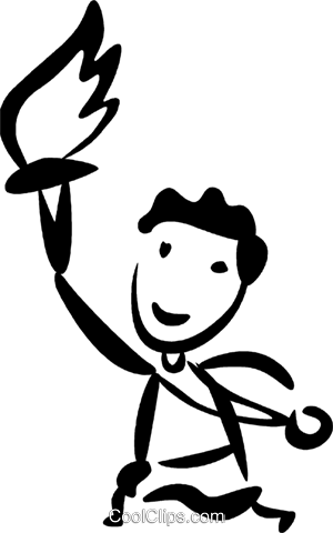 Olympic Torches Royalty Free Vector Clip Art Illustration - Olympic Torches Royalty Free Vector Clip Art Illustration (300x480)