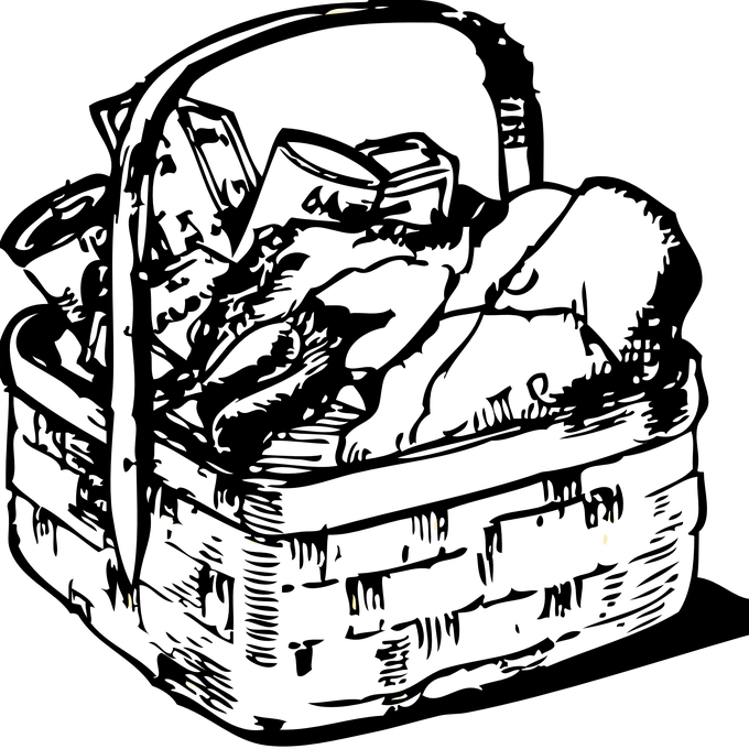 Png Freeuse Stock Free Drawing Of Basket From The Category - Png Freeuse Stock Free Drawing Of Basket From The Category (680x680)