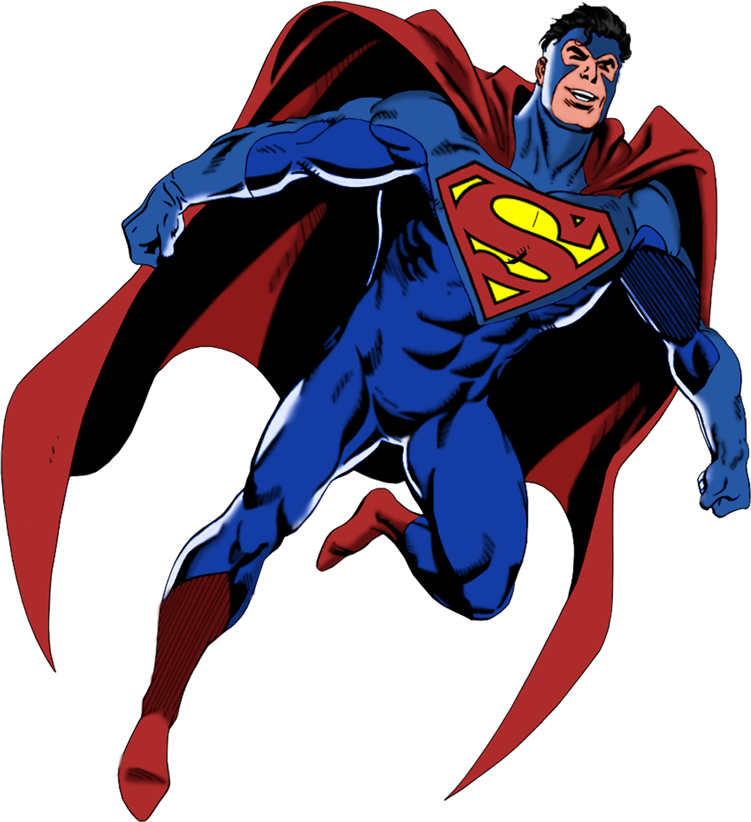Superman As Seen From The The End Of "speeding Bullets" - Superman As Seen From The The End Of "speeding Bullets" (3000x3000)