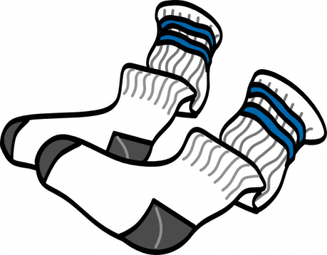 Socks Clipart Ankle Sock - Socks Clipart Ankle Sock (468x365)