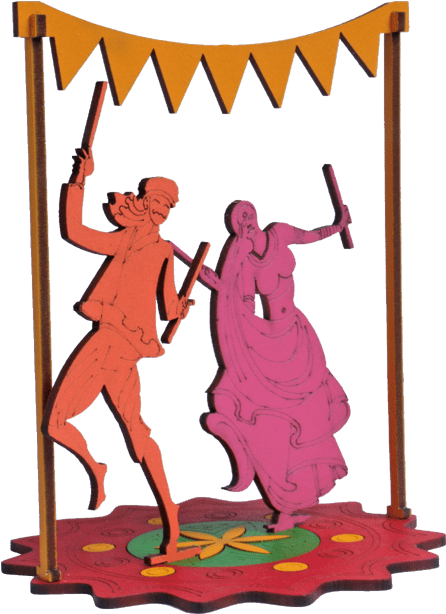 Dandiya Raas Traditional Folk Dance Of Gujarat - Dandiya Raas Traditional Folk Dance Of Gujarat (500x767)