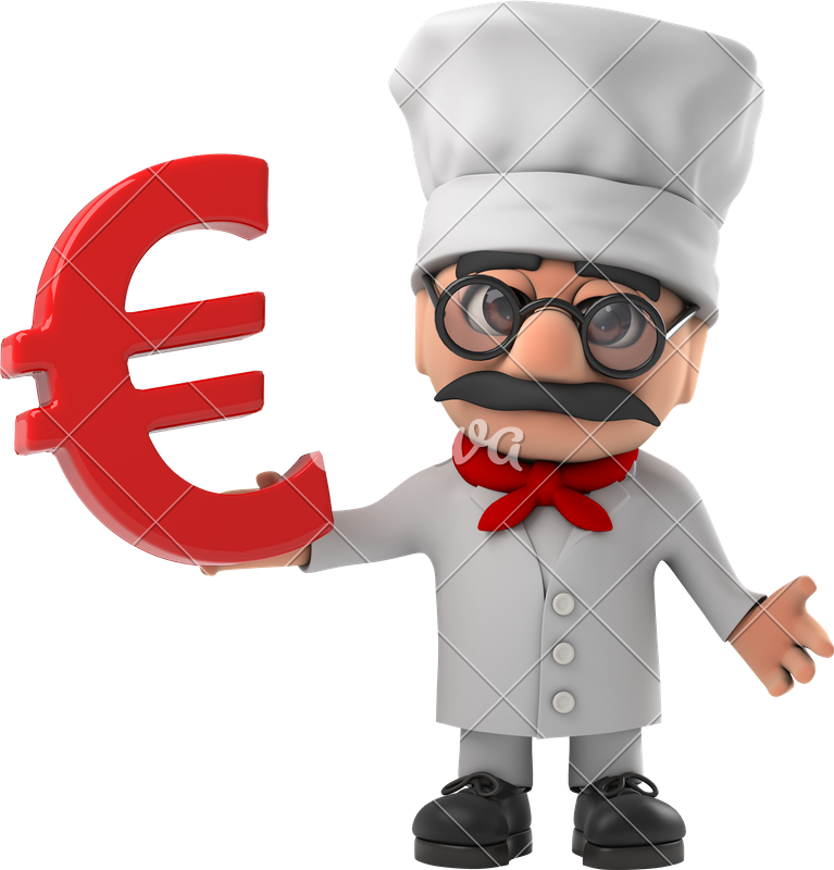 Funny Cartoon Italian Pizza Chef - Funny Cartoon Italian Pizza Chef (767x800)