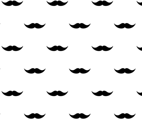 Fun Mustache Fabric By Pencreations On Spoonflower - Fun Mustache Fabric By Pencreations On Spoonflower (470x403)