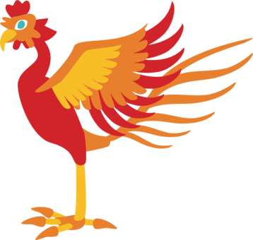 Flag Of Phoenix Fenghuang Public Domain Drawing - Flag Of Phoenix Fenghuang Public Domain Drawing (358x340)