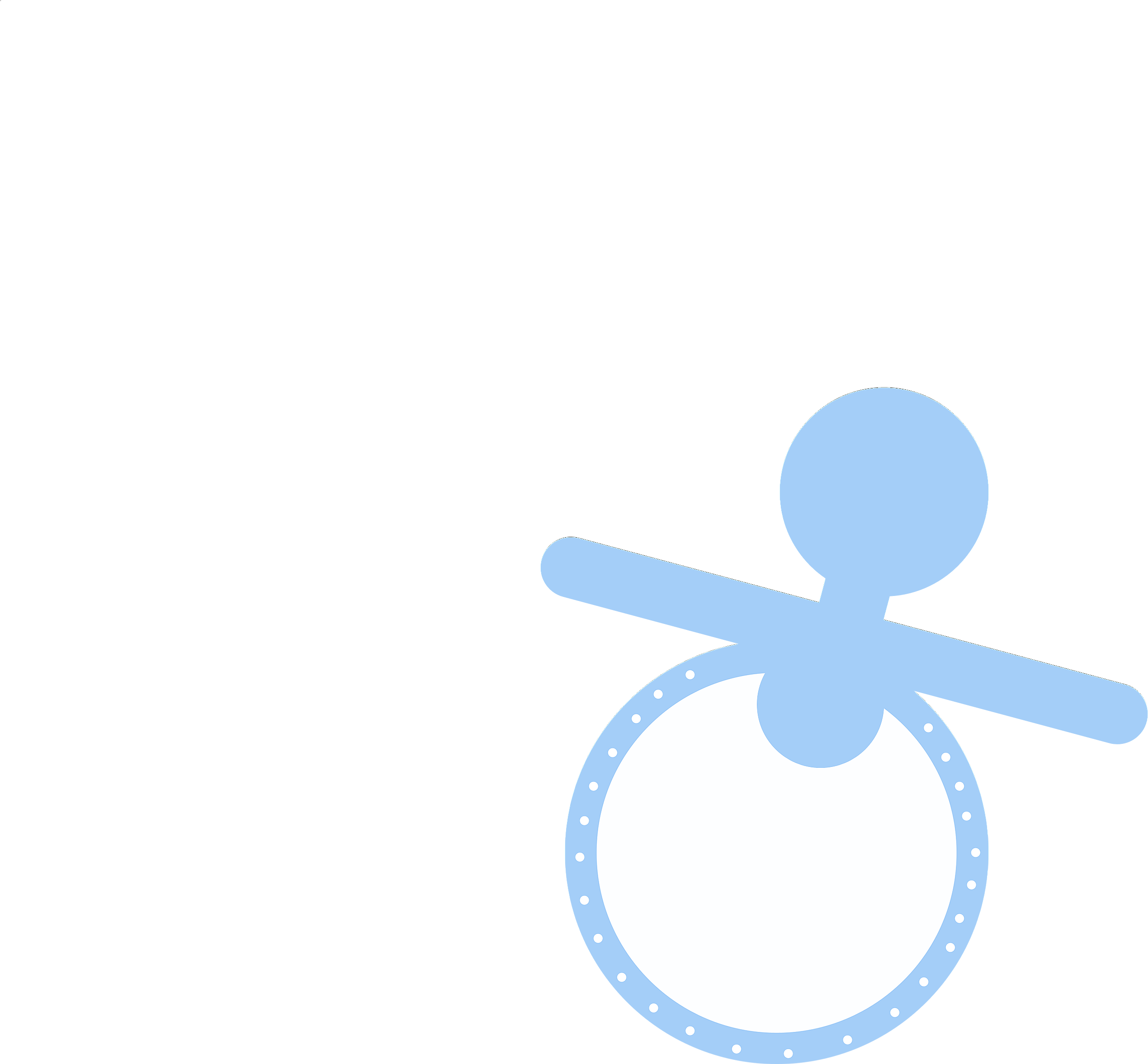 Free Baby Shower Clipart Cute Boy Pacifiers - Free Baby Shower Clipart Cute Boy Pacifiers (3600x3600)