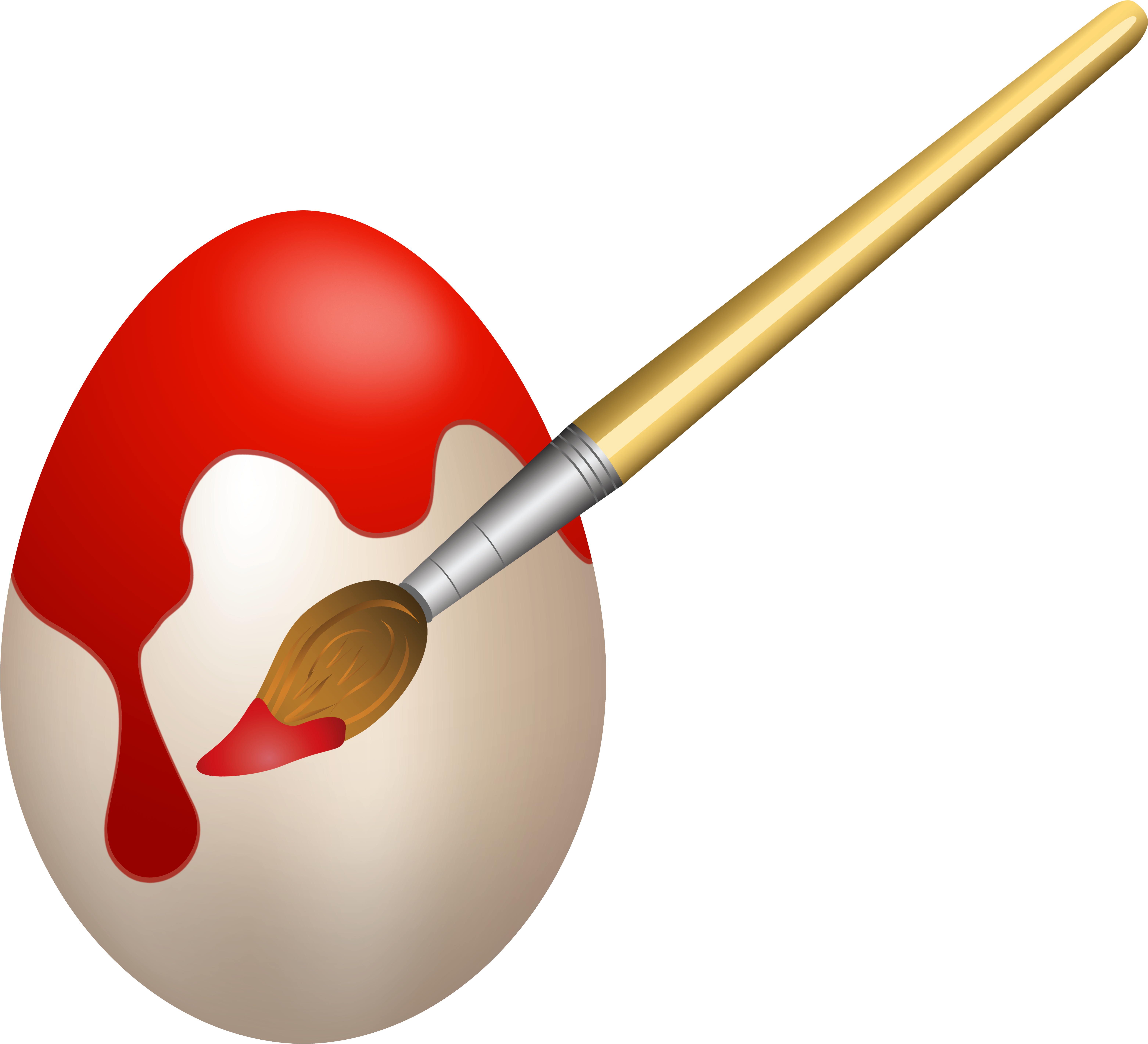 Easter Red Coloring Egg Png Clip Art Image - Easter Red Coloring Egg Png Clip Art Image (6500x6000)