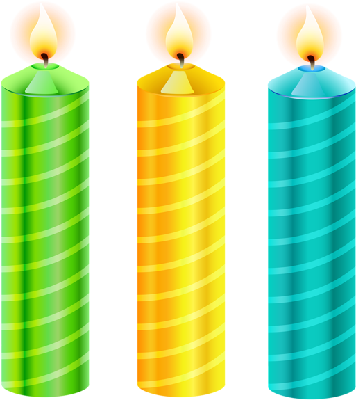 Clip Transparent Download Clipart Birthday Candles - Clip Transparent Download Clipart Birthday Candles (564x600)