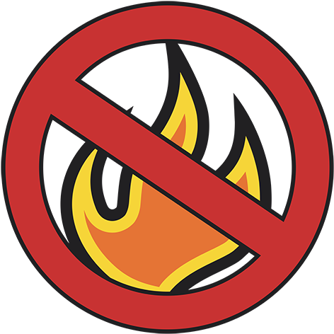 No Campfires Icon - No Campfires Icon (504x502)