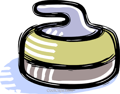 Curling Rock Royalty Free Vector Clip Art Illustration - Curling Rock Royalty Free Vector Clip Art Illustration (480x377)