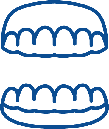 Dentures Blue Icon - Dentures Blue Icon (366x431)