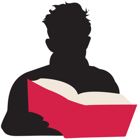 Man Book Silhouette People - Man Book Silhouette People (512x512)