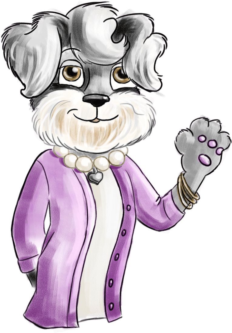 Clip Art Download Dusty The Dog And Books My Name - Clip Art Download Dusty The Dog And Books My Name (1280x1280)