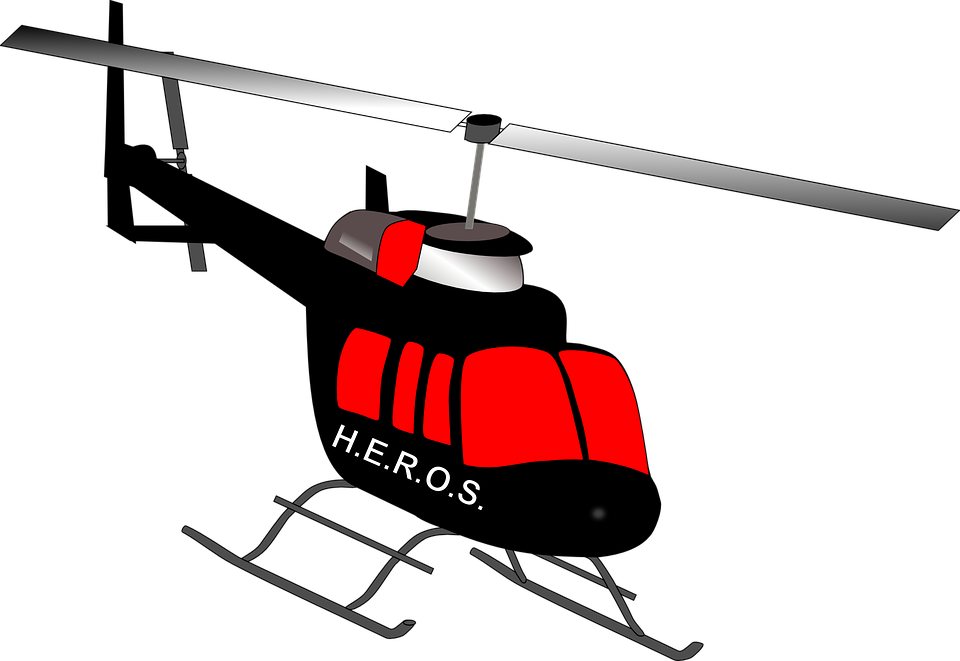 Purple Clipart Helicopter - Purple Clipart Helicopter (960x661)