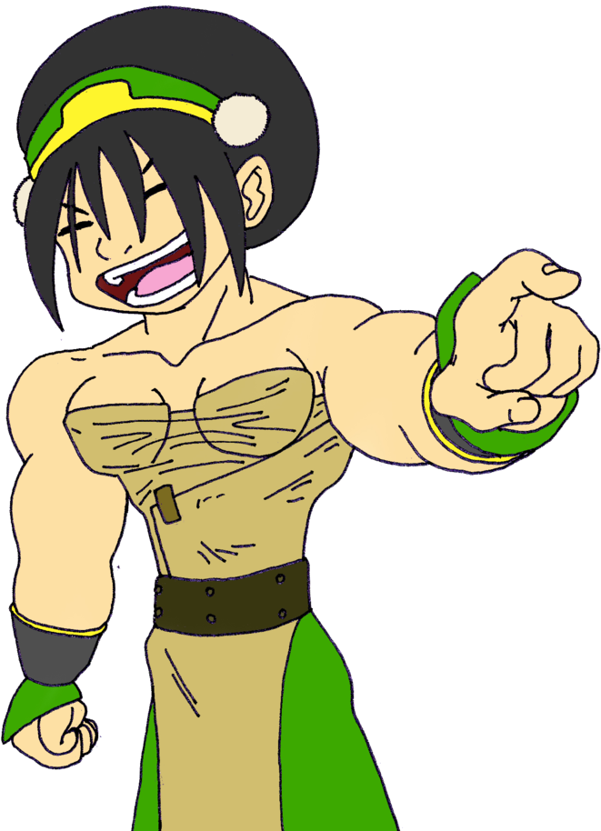 Banner Black And White Download Muscular Toph By Musclebrett - Banner Black And White Download Muscular Toph By Musclebrett (857x933)