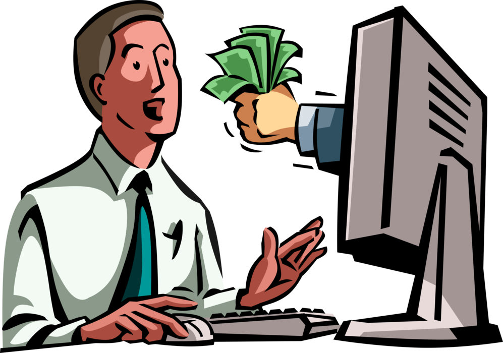 Dollar Bill Incentive Offered To Businessman Vector - Dollar Bill Incentive Offered To Businessman Vector (997x700)