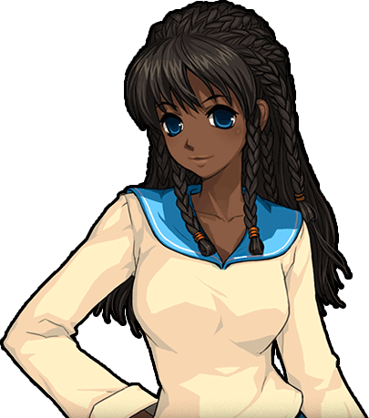 Clip Art Black Hair Blue Eyes Anime Girl - Clip Art Black Hair Blue Eyes Anime Girl (405x459)