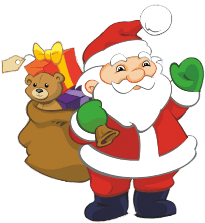 Christmas Clipart Santa Claus Pencil And In Color - Christmas Clipart Santa Claus Pencil And In Color (455x472)