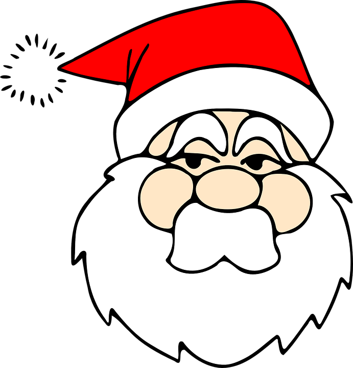 Sites Éducatifs, Santa Beard, Christmas Clipart, Christmas - Sites Éducatifs, Santa Beard, Christmas Clipart, Christmas (691x720)