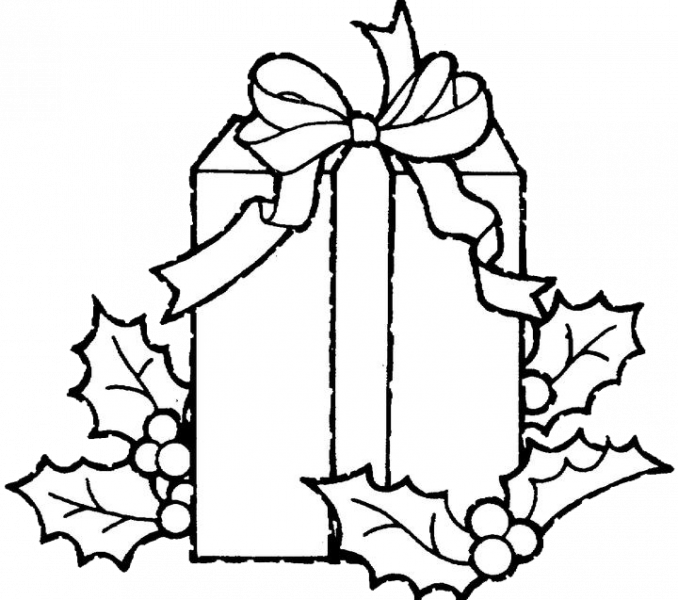 Christmas Gift Coloring Page Christmas Gift Coloring - Christmas Gift Coloring Page Christmas Gift Coloring (678x600)