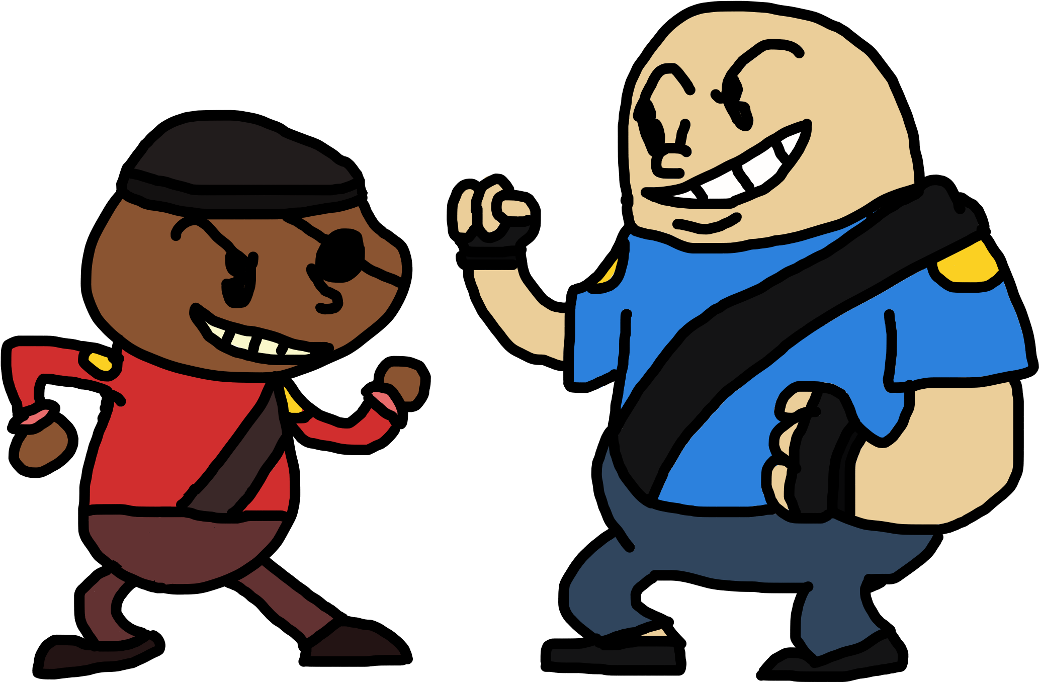 Clip Art 30's Cartoon Fightartwork With Transparent - Clip Art 30's Cartoon Fightartwork With Transparent (2560x1440)