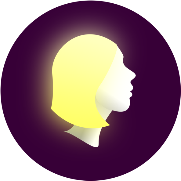 Blond Female Face Profile Others Silhouette - Blond Female Face Profile Others Silhouette (750x750)