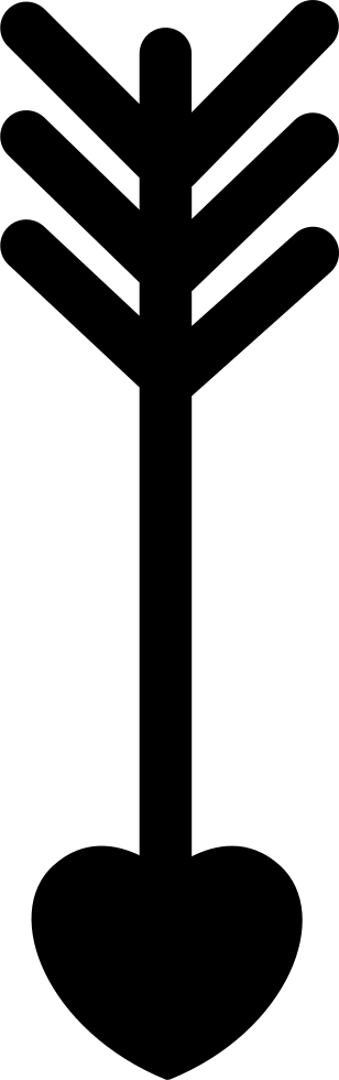 Indian Arrow With Heart Shape Comments - Indian Arrow With Heart Shape Comments (308x980)