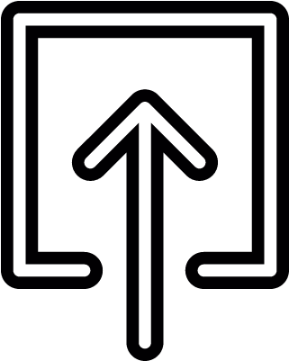 Up Arrow Inbox Vector - Up Arrow Inbox Vector (400x400)