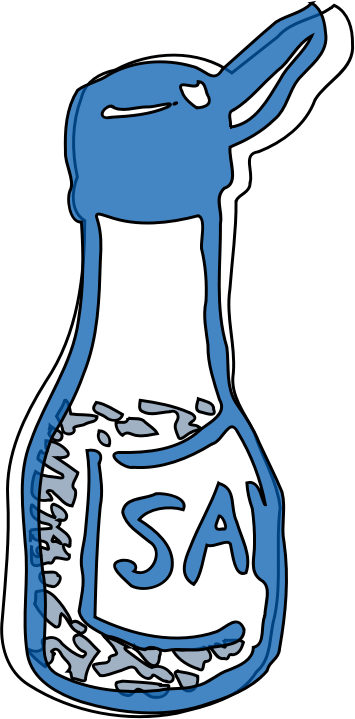Salt By Zeimusu Clip Art Clipart Shaker - Salt By Zeimusu Clip Art Clipart Shaker (355x719)