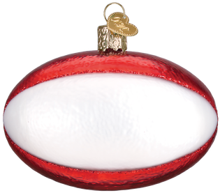 Rugby Ball Glass Ornament, 2 1/2\ - Rugby Ball Glass Ornament, 2 1/2\ (350x350)