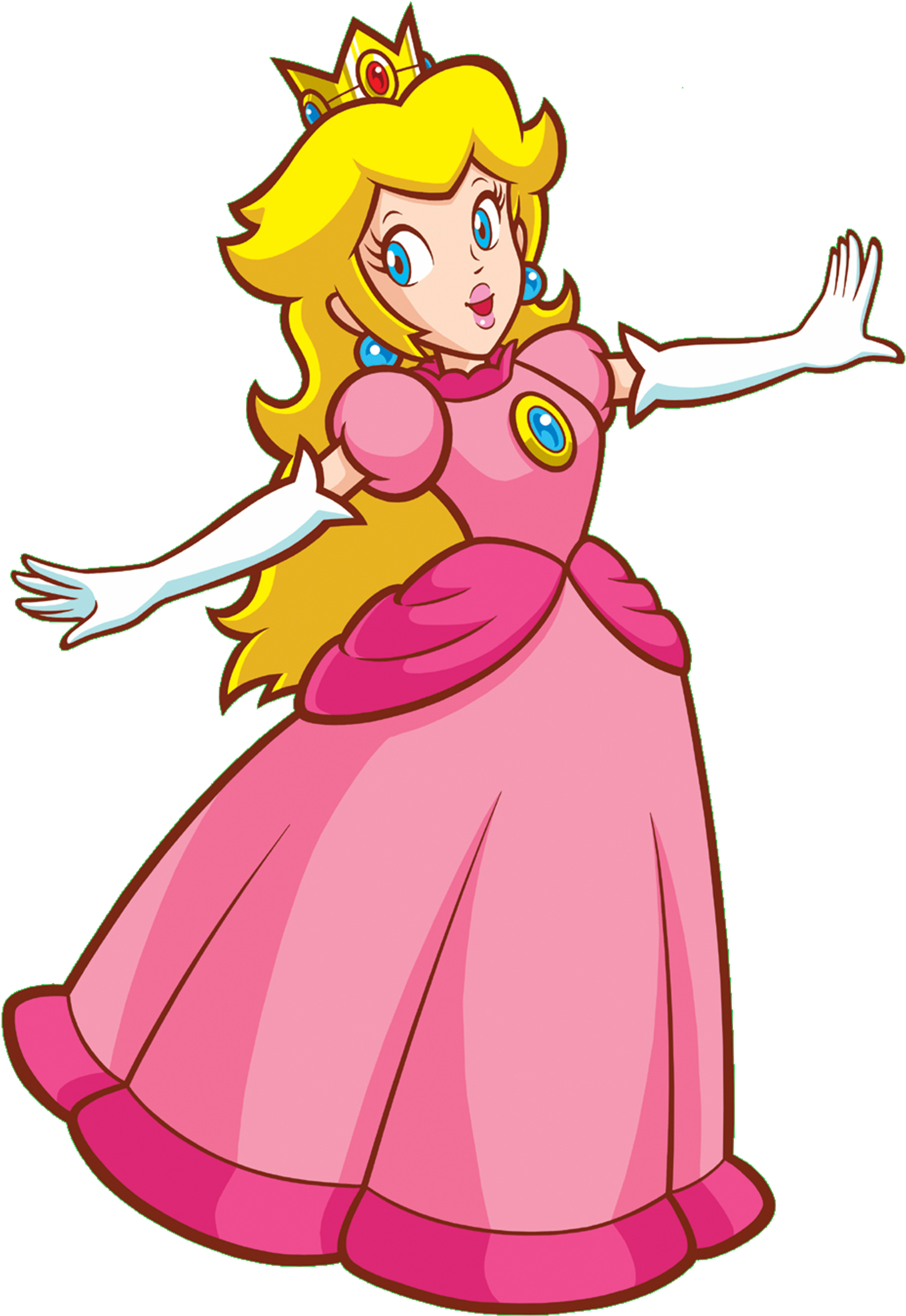 Princess Peach Clipart Transparent - Princess Peach Clipart Transparent (1500x2125)