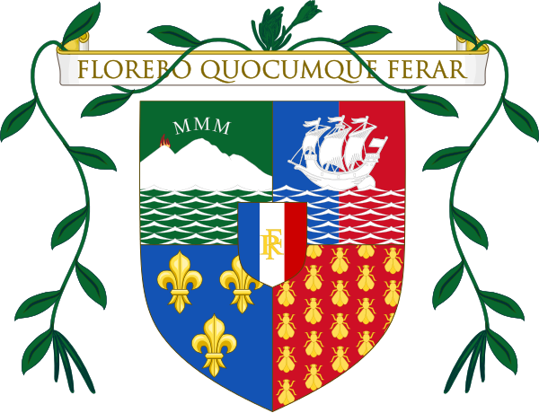 Coat Of Arms Of Réunion - Coat Of Arms Of Réunion (600x460)
