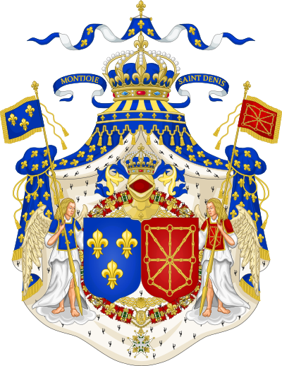 Royal Coat Of Arms Of The Kingdom Of France And Navarre - Royal Coat Of Arms Of The Kingdom Of France And Navarre (400x518)