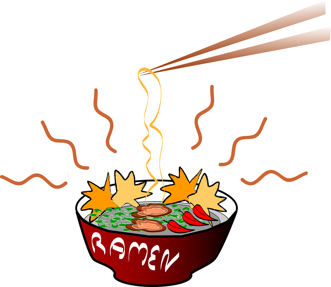 Japanese Cuisine Instant Noodle Yakisoba Clip Art - Japanese Cuisine Instant Noodle Yakisoba Clip Art (1280x1108)