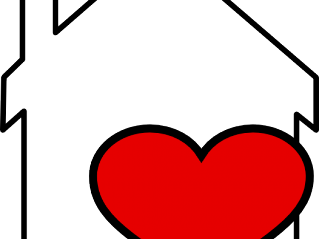 Hearts Clipart House - Hearts Clipart House (640x480)
