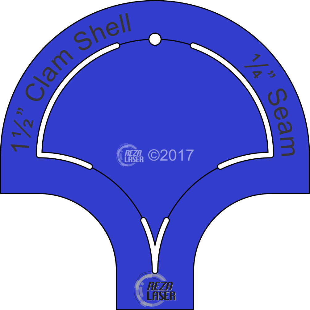 Picture Royalty Free Library Shell Inch Acrylic Template - Picture Royalty Free Library Shell Inch Acrylic Template (1004x1004)