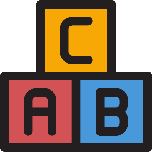 Clip Art Baby Block Letter Font - Clip Art Baby Block Letter Font (512x512)