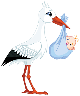 Stork Baby Png - Stork Baby Png (400x400)