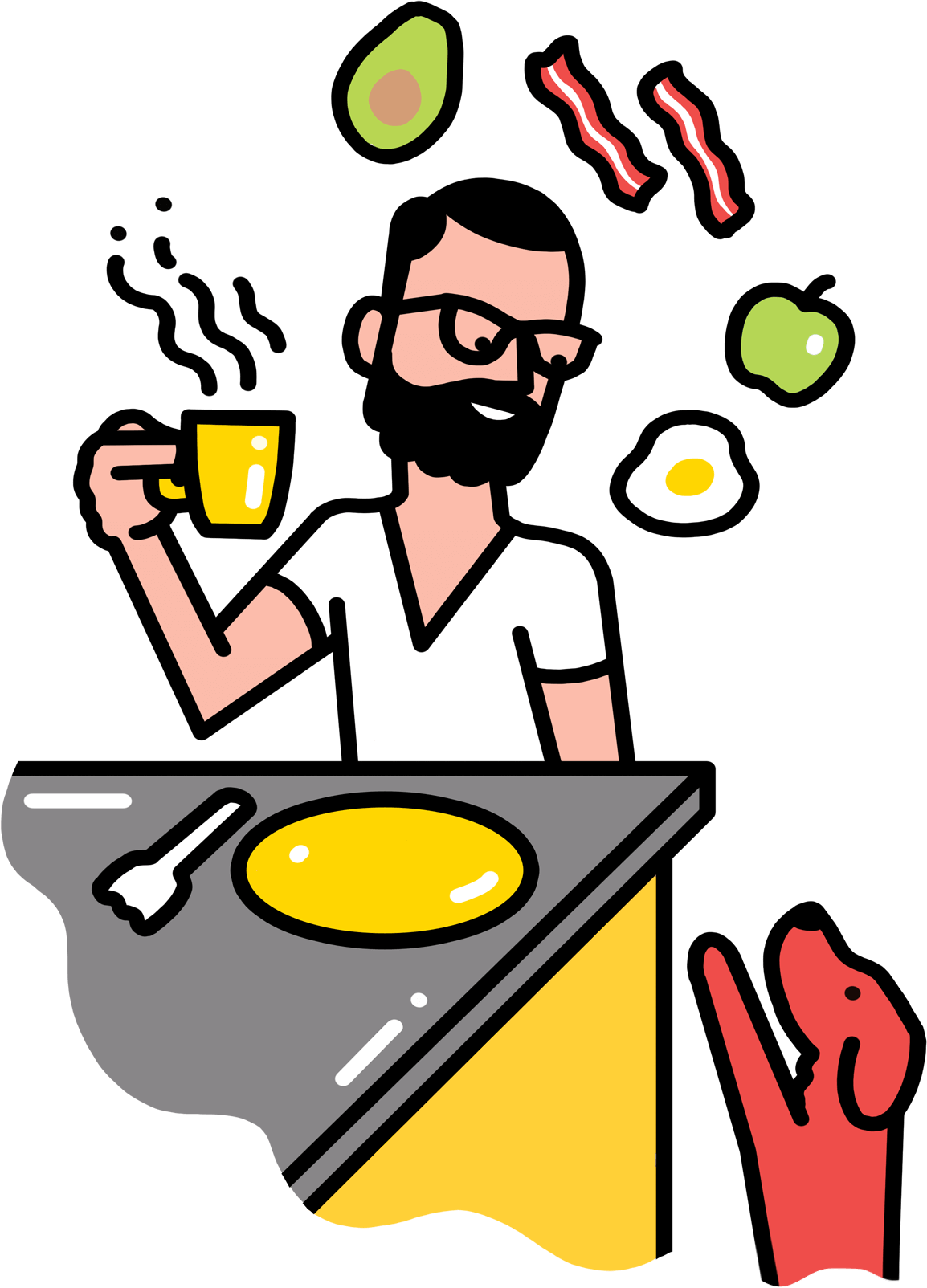 Cooking Clipart Breakfast - Cooking Clipart Breakfast (1154x1604)