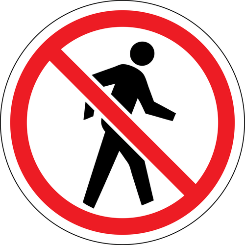 No People Sign Red Circle - No People Sign Red Circle (500x500)