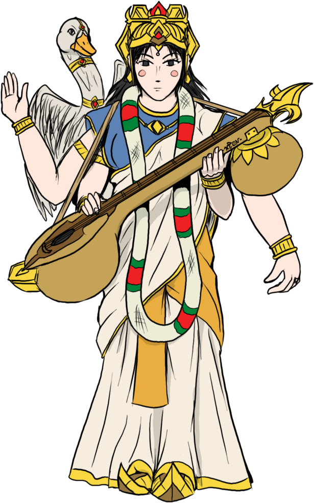 Saraswati Drawing Idol - Saraswati Drawing Idol (774x1032)