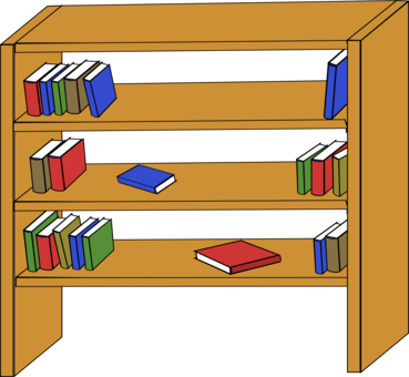 Bookcase Shelf Table Download - Bookcase Shelf Table Download (369x340)