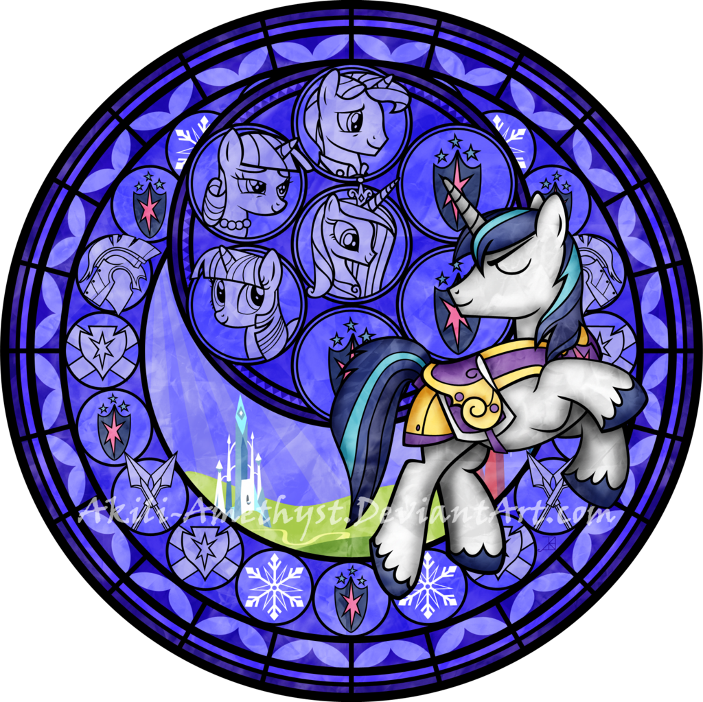 Shining Armour Stained Glass Window - Shining Armour Stained Glass Window (1024x1023)