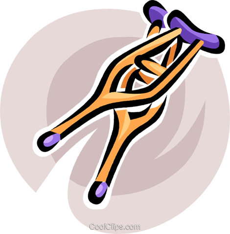 Crutches Royalty Free Vector Clip Art Illustration - Crutches Royalty Free Vector Clip Art Illustration (470x480)